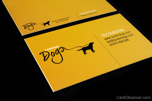 I Prefer Dogs Card Design
