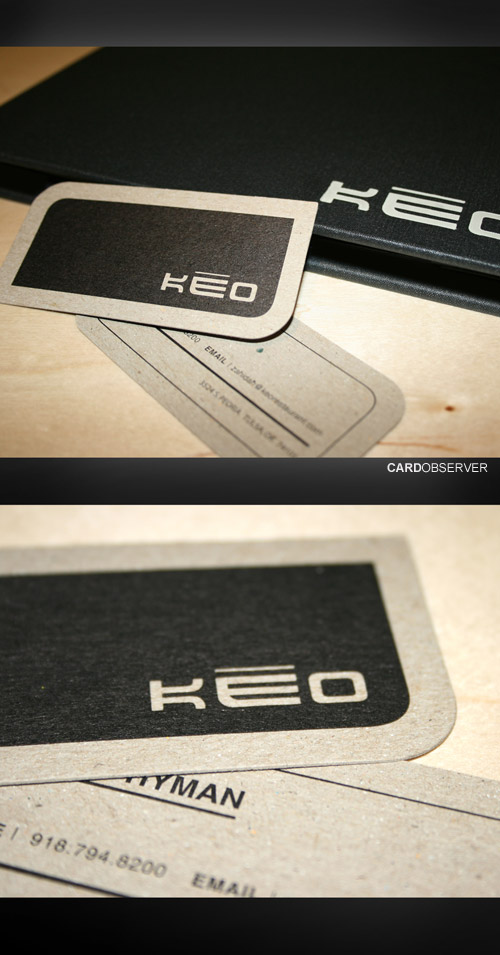 KEO Restaurant Business Card