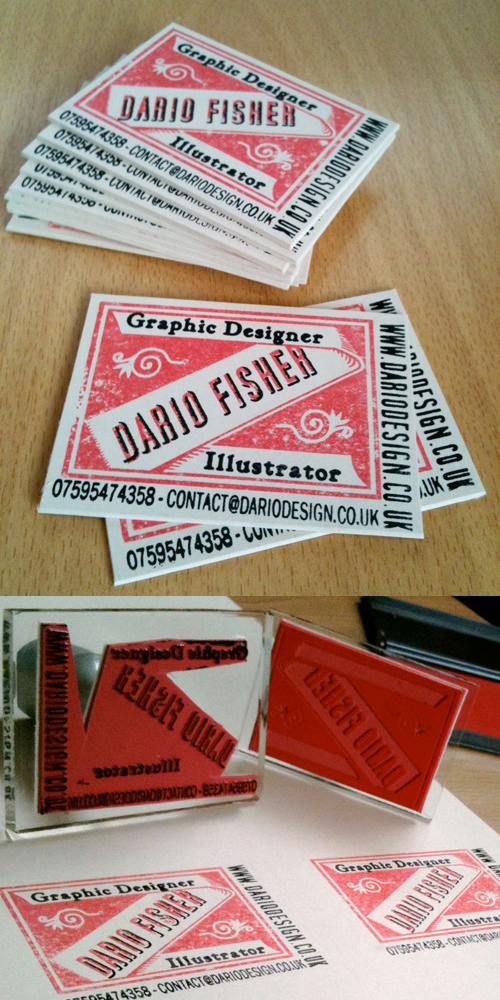Rubber Stamp Business Card