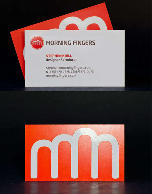 Morning Fingers Business Card