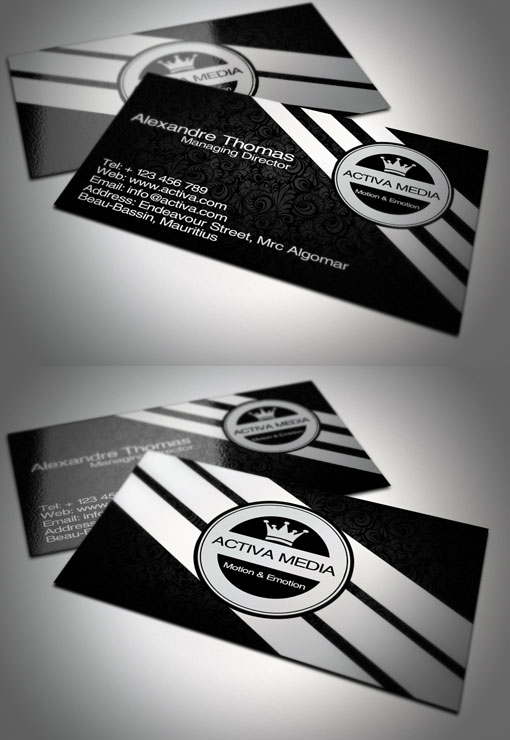 Black & White Business Cards
