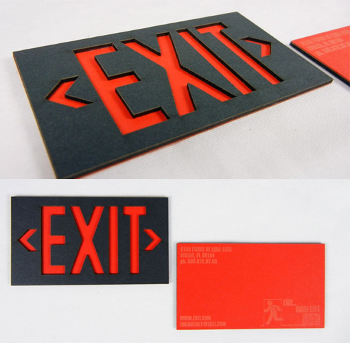 Exit Business Card