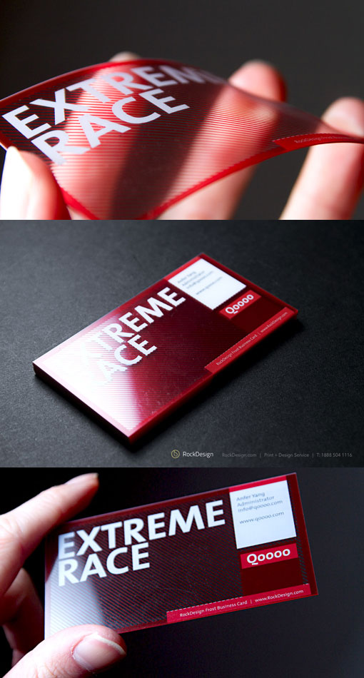 Clear & Transparent Business Card