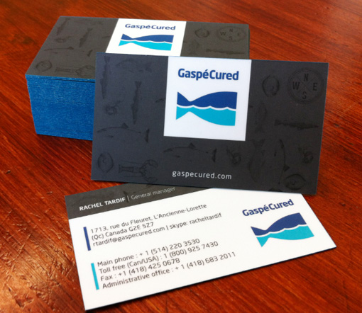 Gaspe Cured Business Card