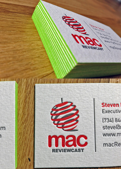 Mac ReviewCast Business Cards