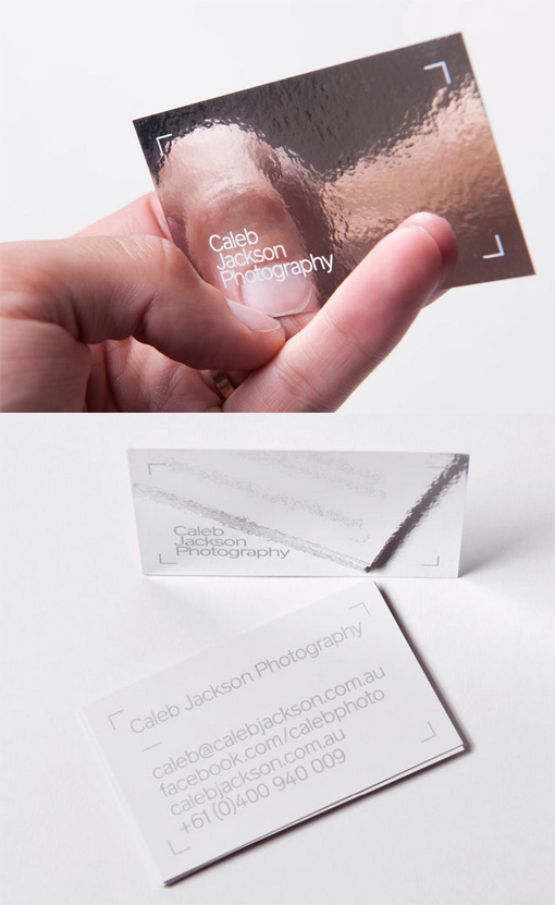 Mirror Silver Foiled Business Card, Mirror Effect Business Cards